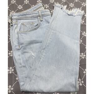 Rag And Bone Dre Low Rise Slim Boyfriend Jean Women Blue Denim Pant 31x28 D38